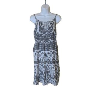 Black and White Printed Summer Dress Size Medium NEW NWT